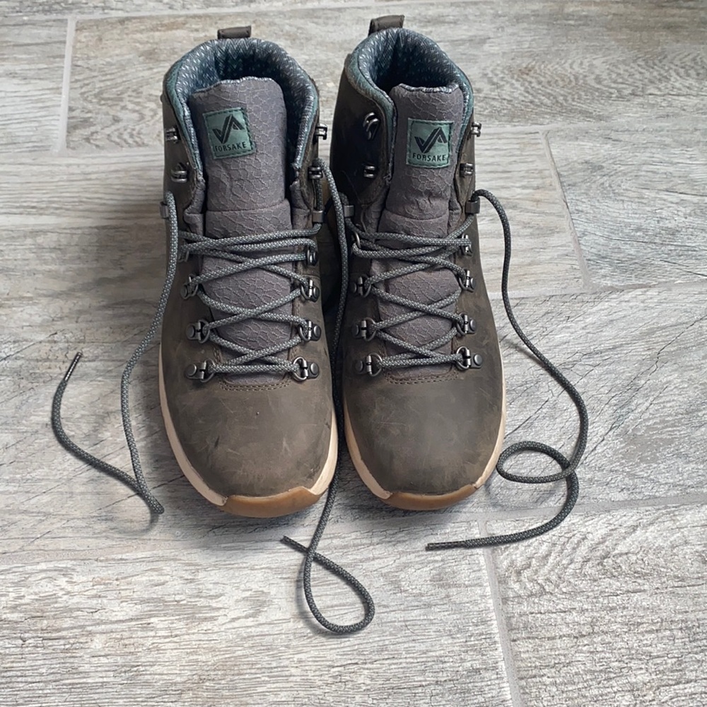 Forsake waterproof hiking boots, grey, size 9